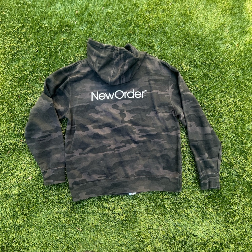 New Order Concert Camo Hoodie - Black/Olive XL